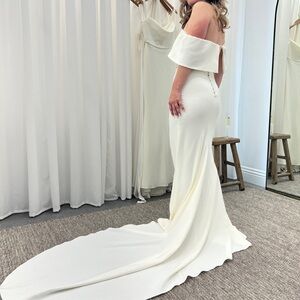 Grace Loves Lace Off-Shoulder White Wedding Dress